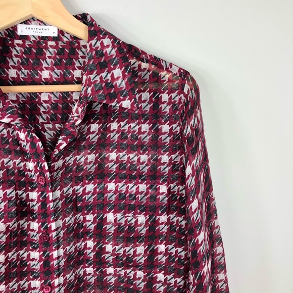 Equipment Silk Printed Button Down Blouse - Picture 3 of 8